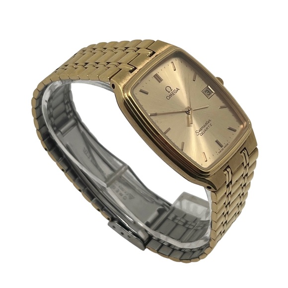 Vintage Omega Seamaster Date Gold Plated Quartz Watch - Picture 3 of 6